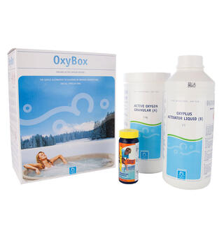 VikingBad Oxybox - klorfritt alternativ Active Oxygen 1kg, OxyPlus 1 liter